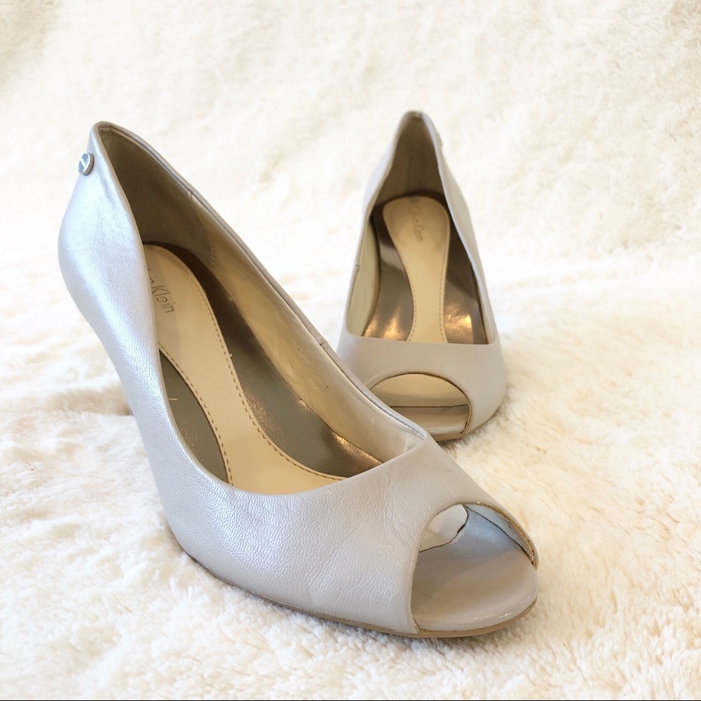 * Calvin Klein • Kasia Peep Toe Heels